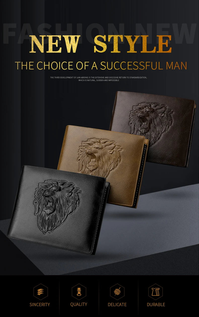 Klosonfy™ Men's 3D Embossed Trifold Wallet -Style & Functionality