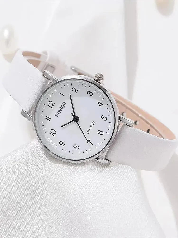 Klosonfy™ 4PCS Fashion Versatile Couple Watch & Love Pendant Necklace Set