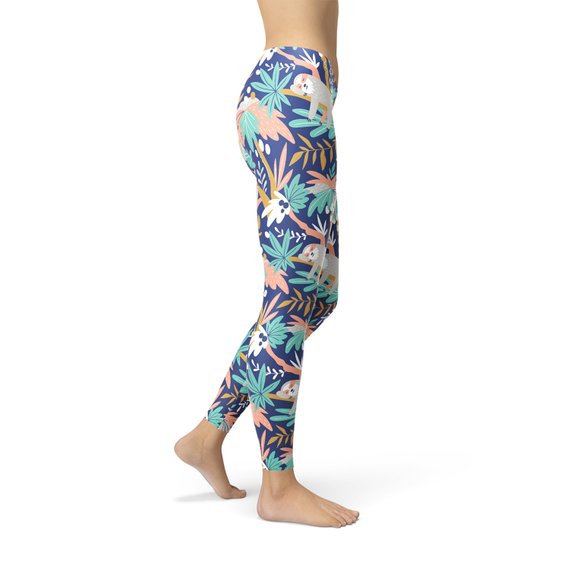 Klosonfy™ Women’s Sloth Print Leggings Fun, Comfy & Stretchy Activewear