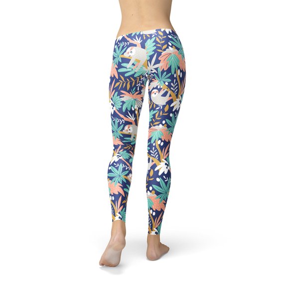 Klosonfy™ Women’s Sloth Print Leggings Fun, Comfy & Stretchy Activewear