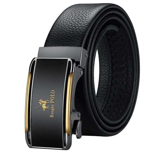 Klosonfy™ OYIFAN Genuine Leather Automatic Belt – Classic Elegance for Modern Men